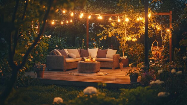outdoor lighting to enhance aesthetics