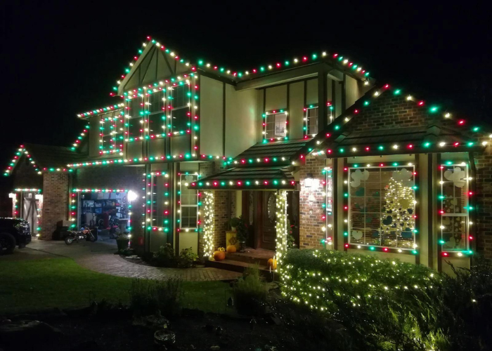 House with lights